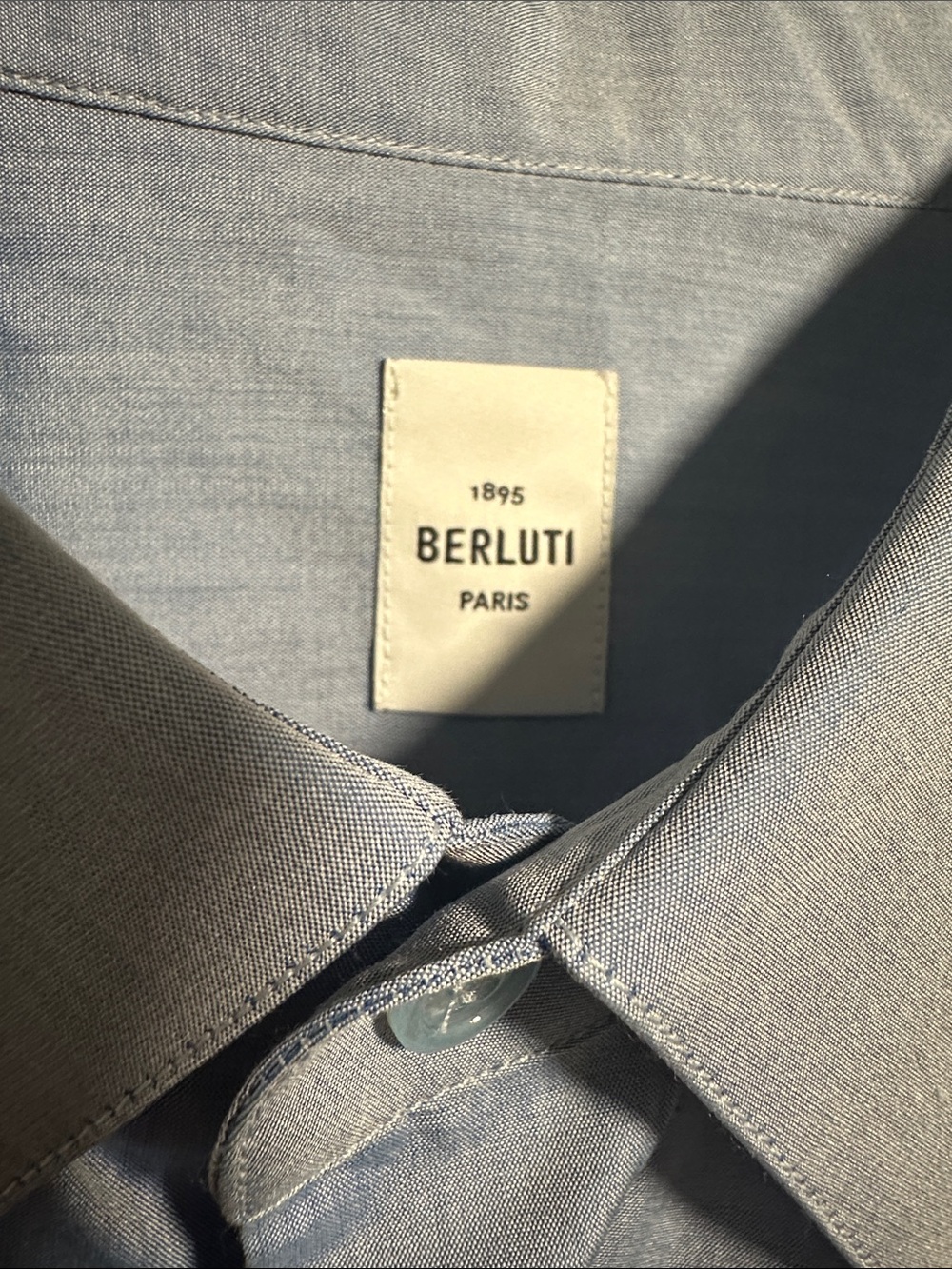 Berluti Light Blue Cotton Dress Shirt